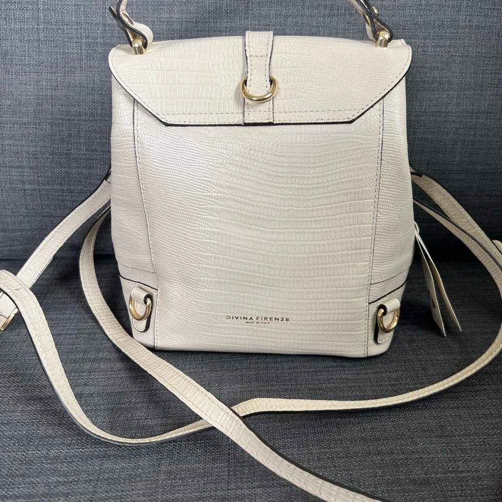 NWT DIVINA FIRENZE CONVERTIBLE BACKPACK SHOULDER BAG - Picture 3 of 10
